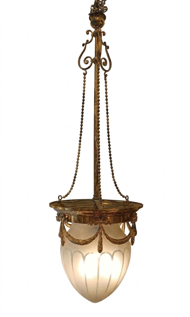 LUSTRE POMMES DE PIN FIN 19ème SIÈCLE