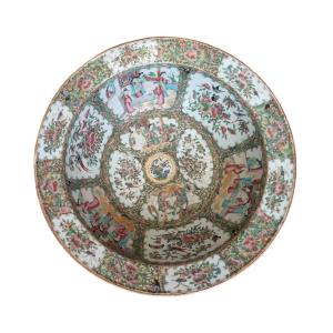 Grand Bol à Punch En Porcelaine De Canton