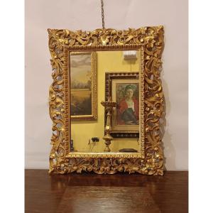 MIROIR EN BOIS DORÉ PREMIÈRE MOITIÉ DU 19ème SIÈCLE