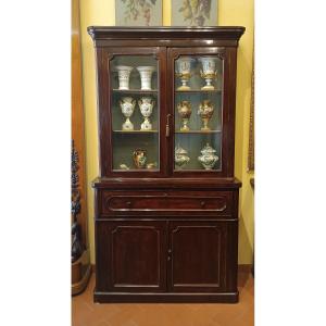 Second Half Of The 19th Century Mahogany Display Cabinet