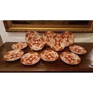 Second Half Of The 19th Century Eleven Imari Porcelain Plates