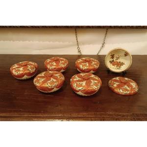  19th Century Set Of Six Small Kutani Cups