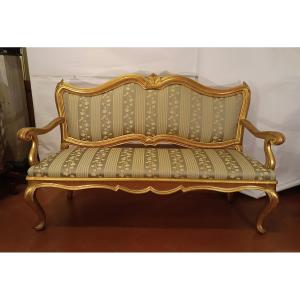 GRAND CANAPÉ LOUIS XV MILIEU DU 18ème SIÈCLE