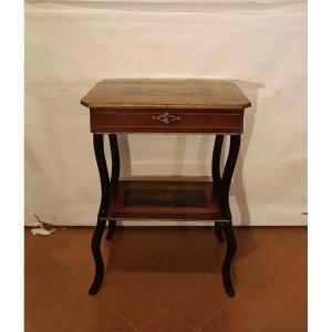 Second Half Of The 19th Century Inlaid Work Table