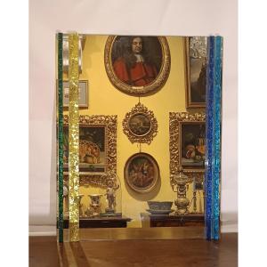 MIROIR EN VITRAIL POLLONI ANNÉES '60