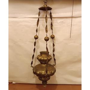 GRAND LAMPE VOTIVE 16ème SIÈCLE