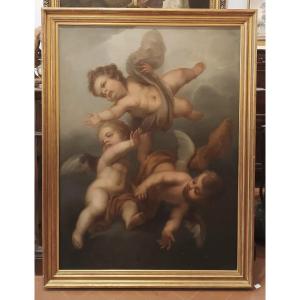 TABLEAU REPRÉSENTANT DES CUPINS VOLANTS DÉBUT DU 18ème SIÈCLE 