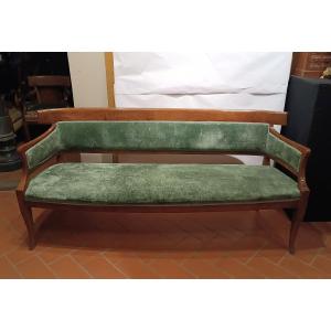 Early 19th Century Empire Cherry Sofa