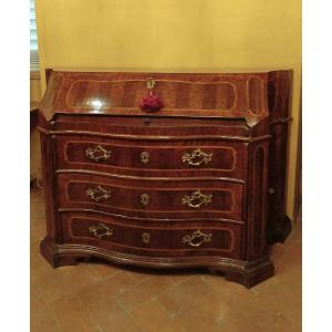 Mid-19th Century Louis XV Drop-down Chest Of Drawers With Inlays