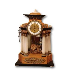 Early 19th Century Viennese "temple" Clock