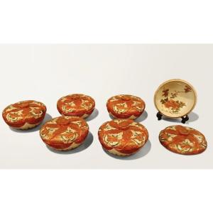 19th Century Set Of Six Small Kutani Cups