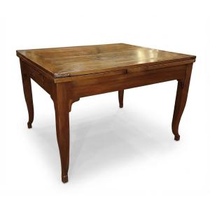 TABLE DE SALLE À MANGER EN NOYER SECONDE MOITIÉ DU 19ème SIÈCLE