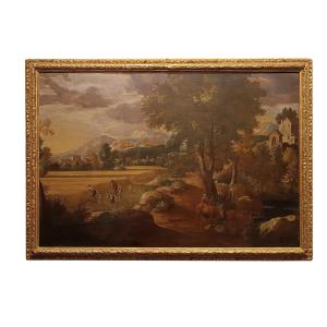 PEINTURE DES MOISSON EN VÉNÉTIE FIN DU 18ème SIÈCLE