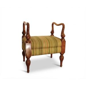 Sgabello Biedermeier Meta' XIX Secolo