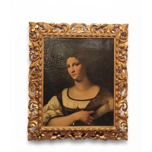 PORTRAIT DE FEMME MILIEU DU 19ème SIÈCLE