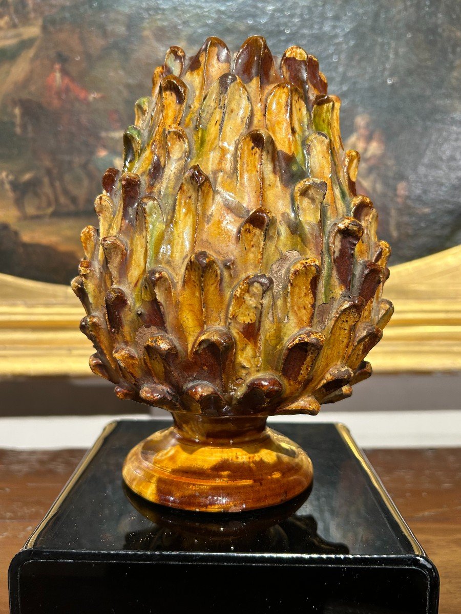 Rare Ceramic Pine Cone, Toscana XVII Secolo-photo-3
