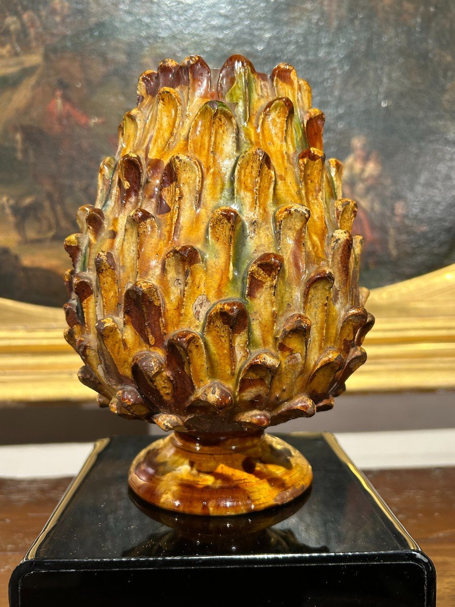 Rare Ceramic Pine Cone, Toscana XVII Secolo-photo-4