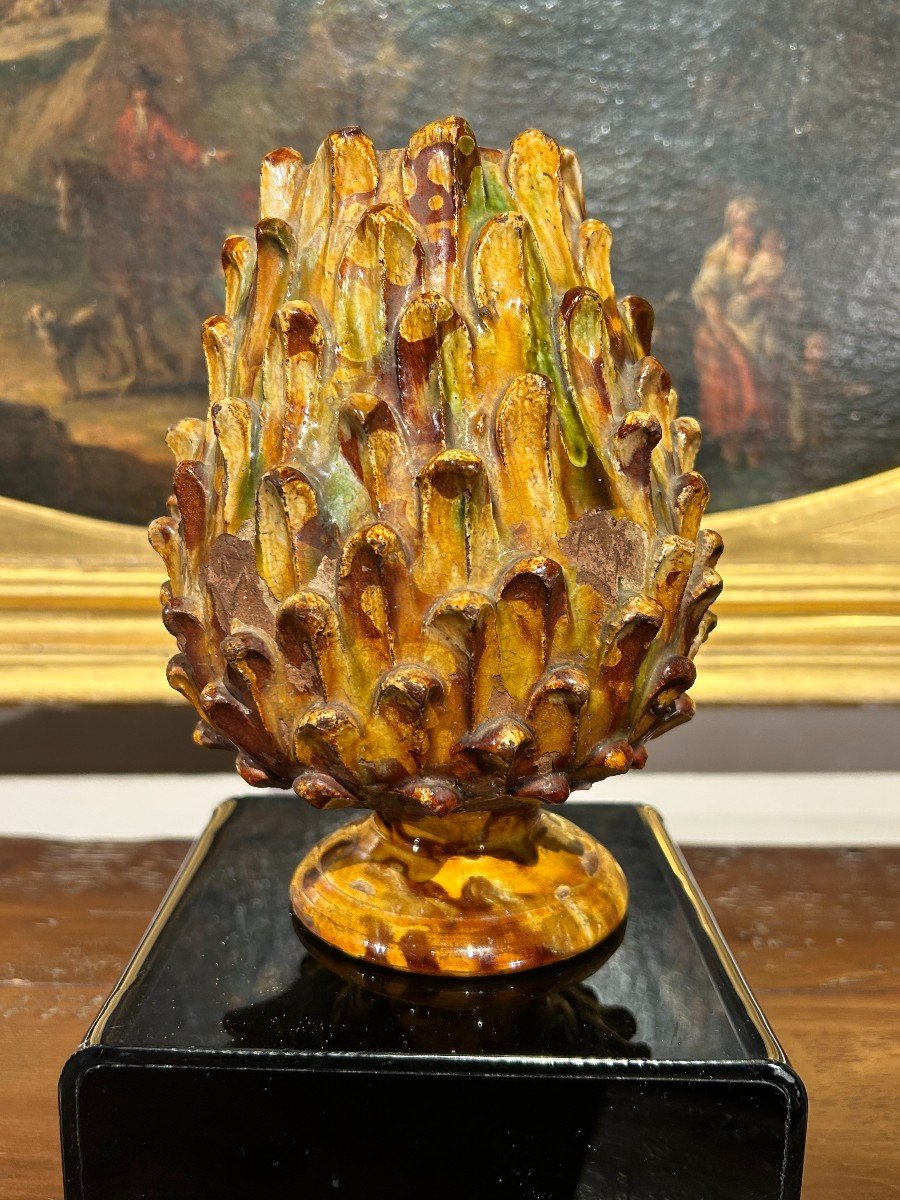 Rare Ceramic Pine Cone, Toscana XVII Secolo-photo-1
