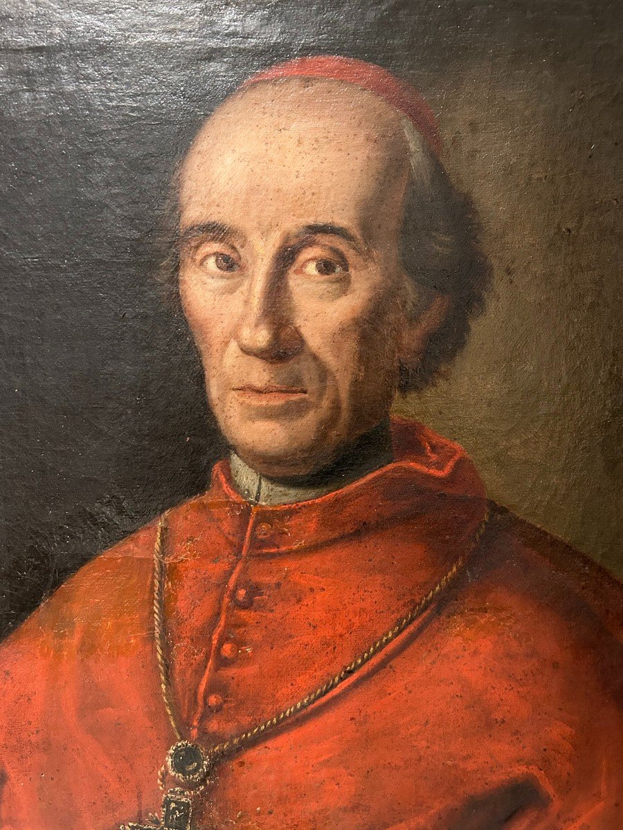 Portrait Of Cardinal Caracciolo. Oil On Canvas From The Early 18th Century.-photo-3