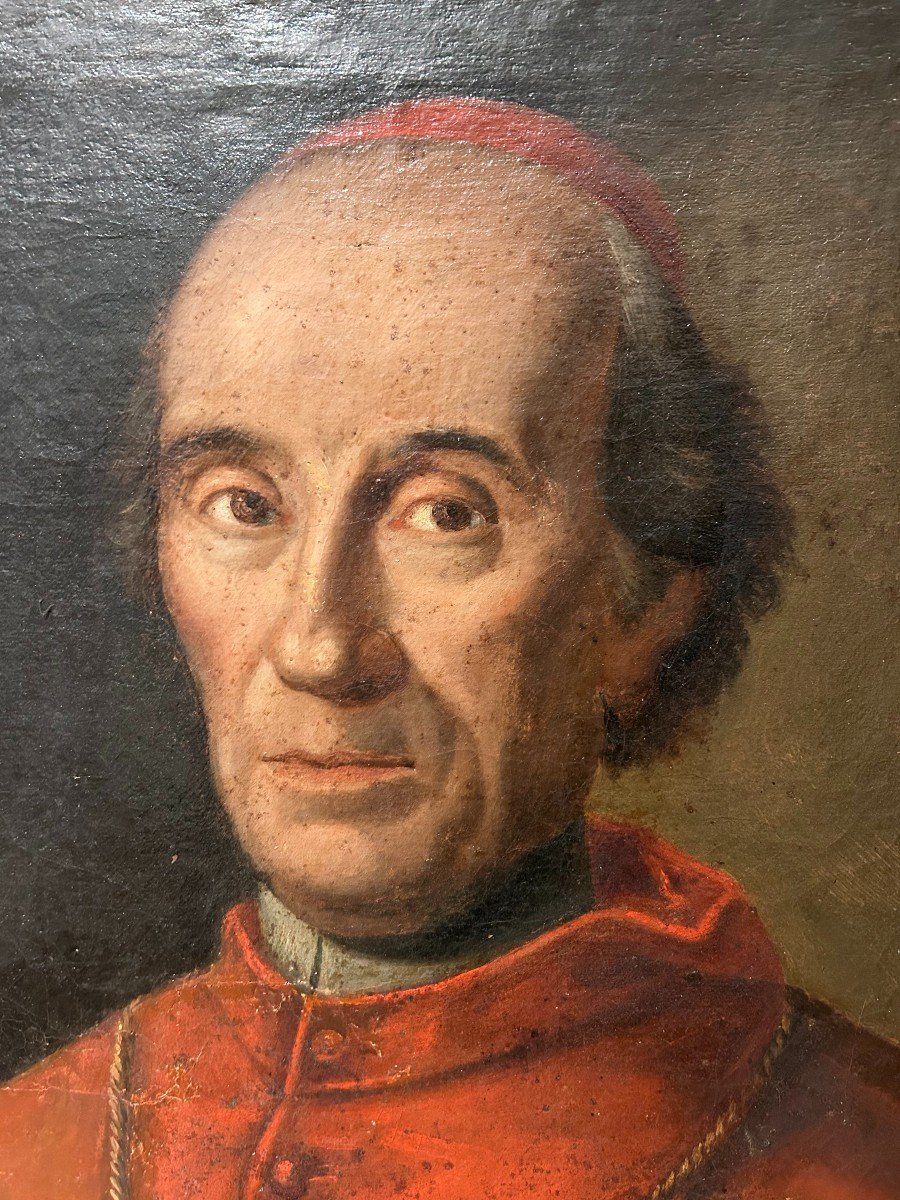 Portrait Of Cardinal Caracciolo. Oil On Canvas From The Early 18th Century.-photo-4