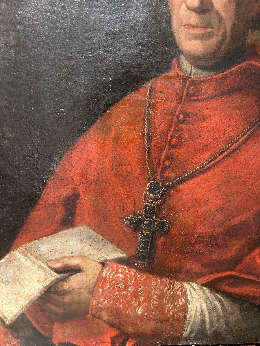 Portrait Of Cardinal Caracciolo. Oil On Canvas From The Early 18th Century.-photo-1