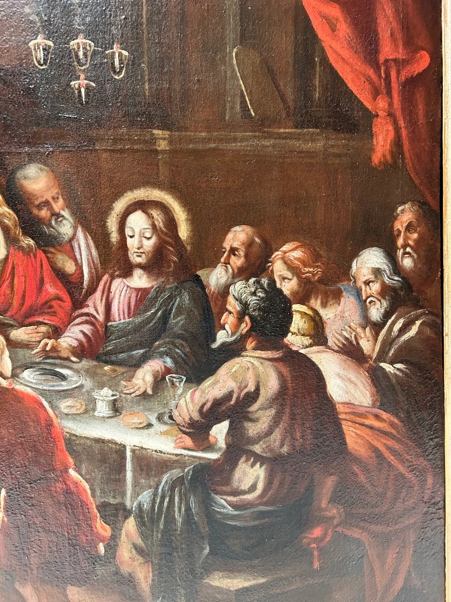 "last Supper", 17th Century Bassano School.-photo-3