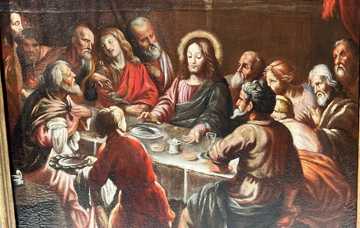 "last Supper", 17th Century Bassano School.-photo-3