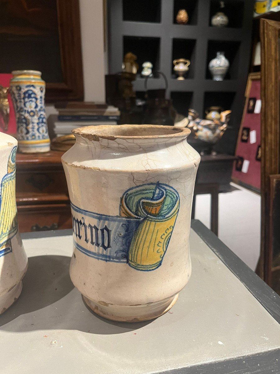 Pair Of Casteldurante Jars From The Mid-16th Century-photo-1