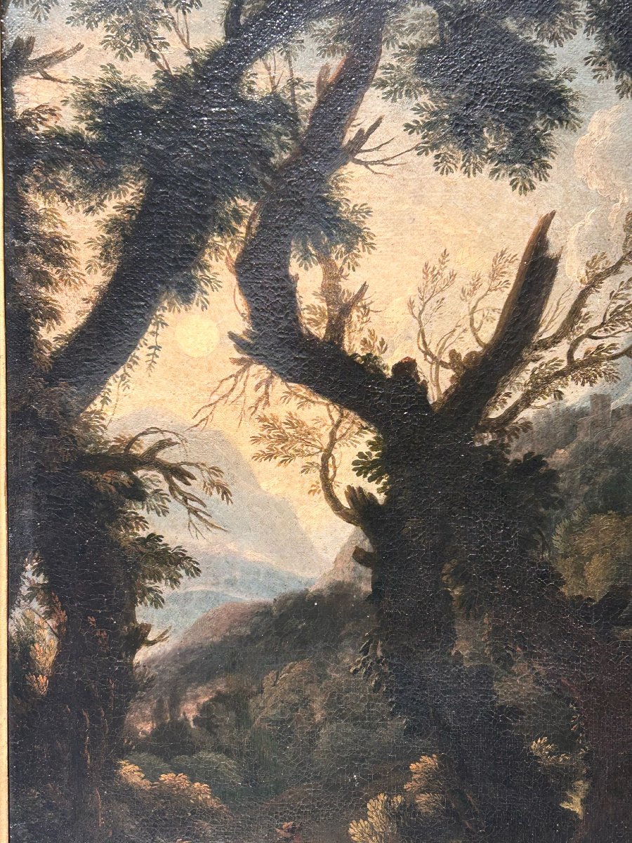 Aurore Dans La Campagne Du Latium Avec Voyageurs Et Personnages De La Seconde Moitié Du XVIIe S-photo-4