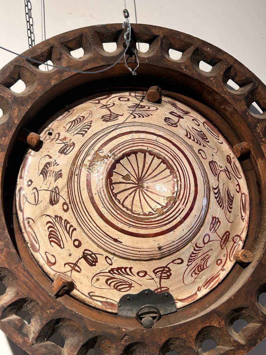 Rare Hispano-moorish Lustre "pomp" Plate From The End Of The 15th Century.-photo-4