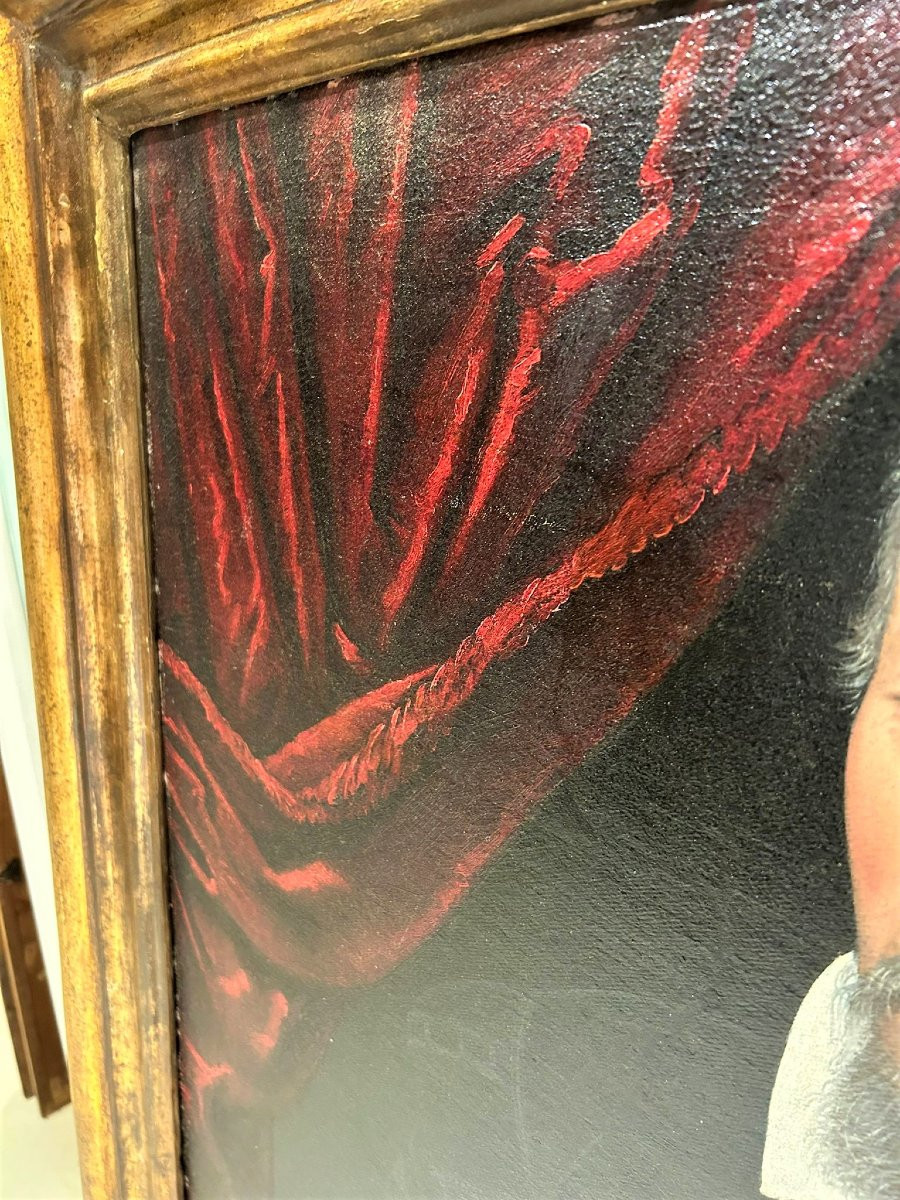 Bolognese Portrait Painter Depicting A Member Of The Florentine Della Rena Family-photo-2