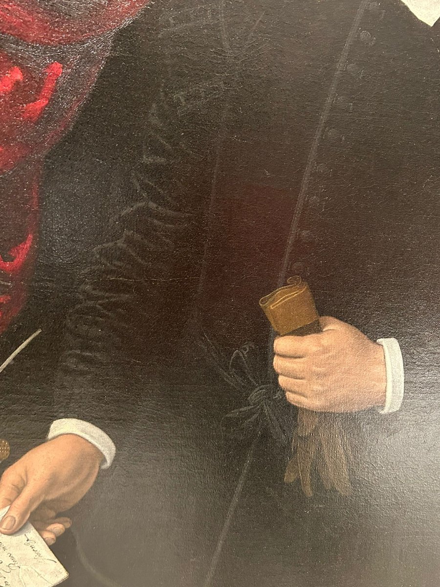 Bolognese Portrait Painter Depicting A Member Of The Florentine Della Rena Family-photo-1
