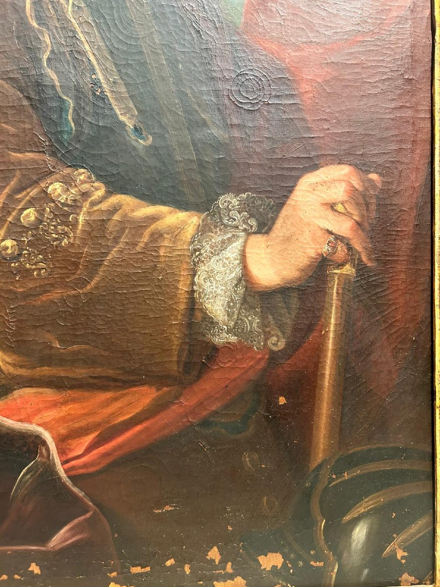 Portrait Of A Noble Knight From The First Half Of The 18th Century-photo-3