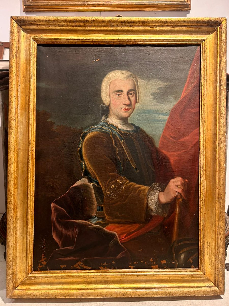 Portrait Of A Noble Knight From The First Half Of The 18th Century-photo-1
