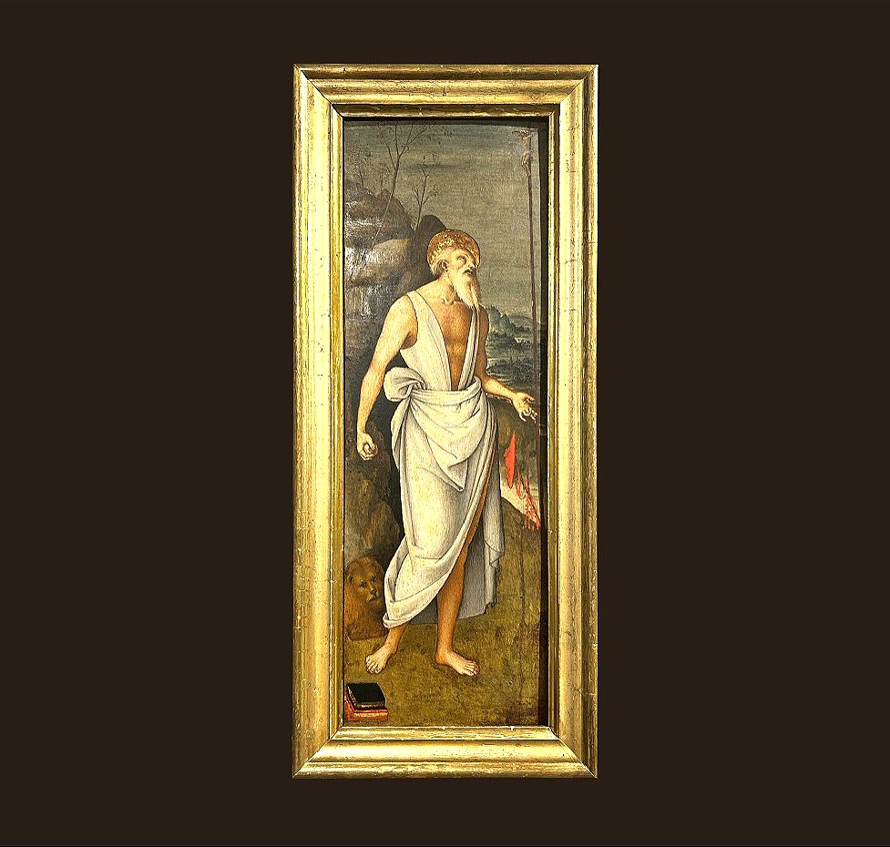 Saint Jerome Attributes To "master Of The Greenville Tondo", Tuscan Pupil Of Pietro Vannucci.
