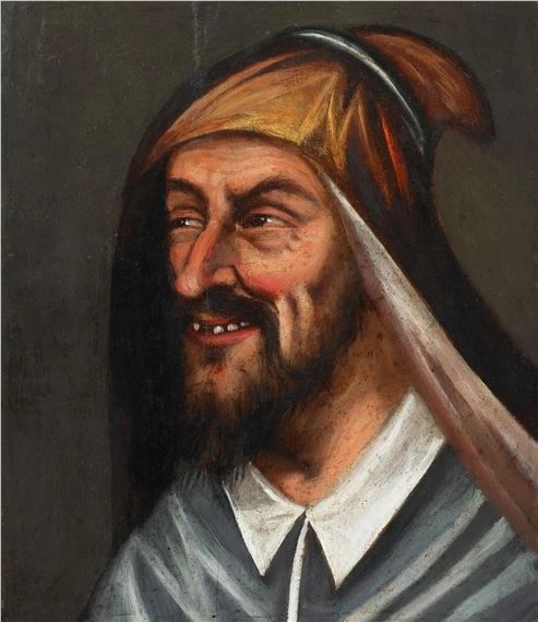 Jester Or Tronie Attributed To Niccolò Frangipane, Oil On Panel From The 2nd Half Of The 16th C