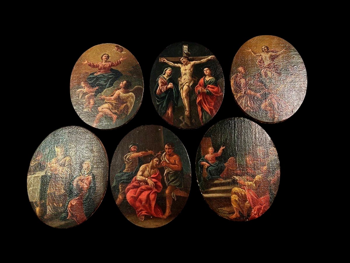 6 Scènes Des Mystères Du Rosaire - Italie Centrale De La Seconde Moite Du XVII S.-photo-4