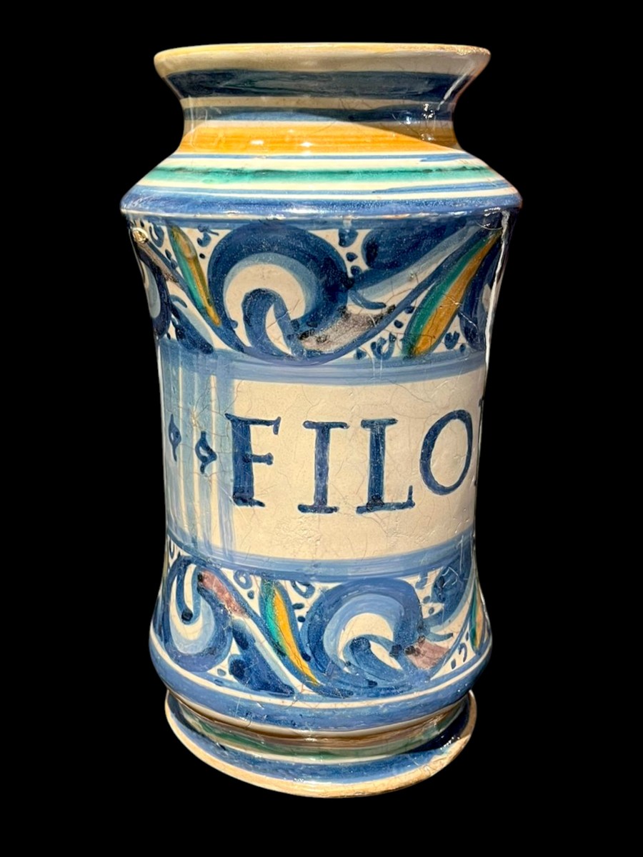 Montelupo Pharmacy Jar, First Half Of The 16th Century.