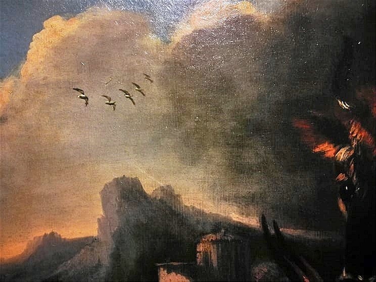  Scène rurale Attr. à Peter Roos avec cadre originaux (145 X 96 Cm) -photo-6