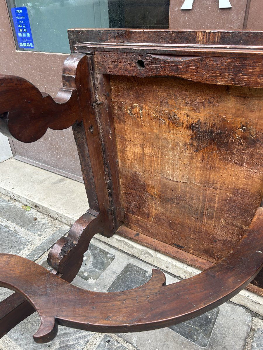 Table à écrire italienne en lyre du XVIIe siècle-photo-1