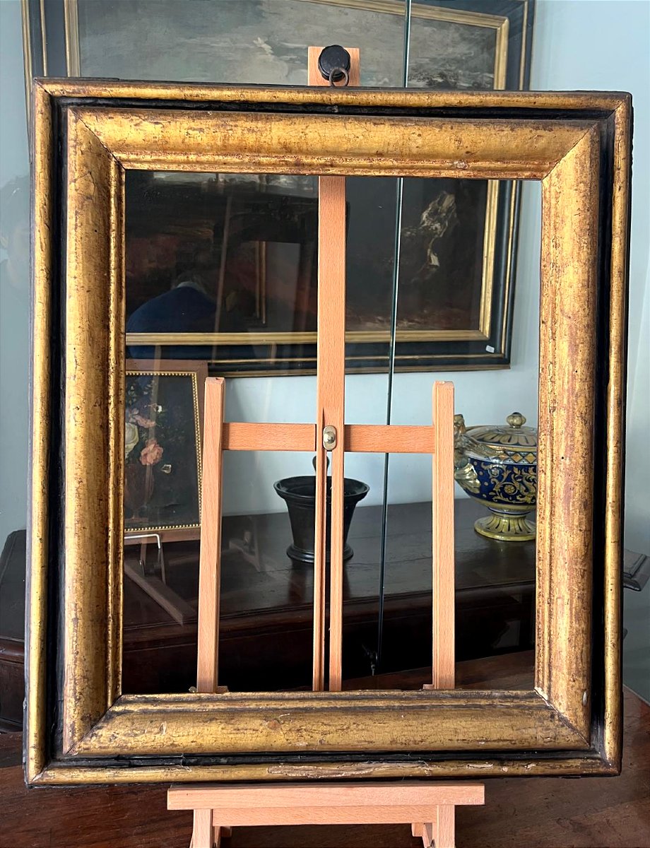 Cadre en laque et or du XVIIe siècle.-photo-2