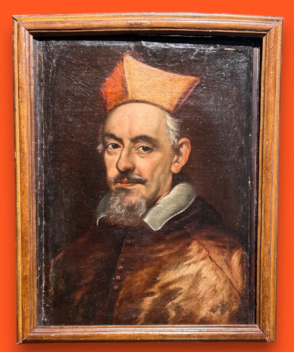 Portrait Du Cardinal Giulio Sacchetti De La Seconde Moitié Du XVIIe Siècle.
