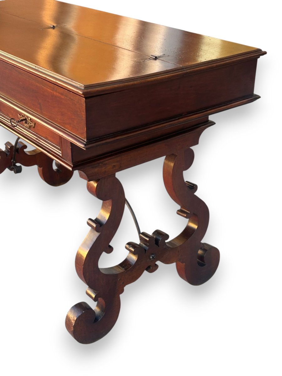 Tuscan "san Filippo" Writing Tacle Desk From XVIIth Century-photo-3
