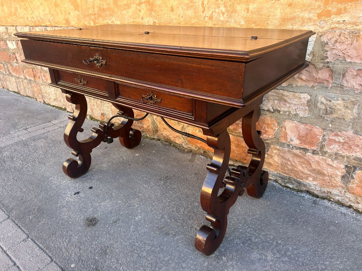 Tuscan "san Filippo" Writing Tacle Desk From XVIIth Century-photo-3