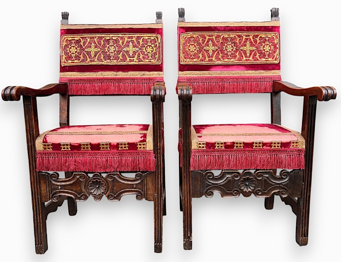 17th Century High Chairs, Lombardy.
