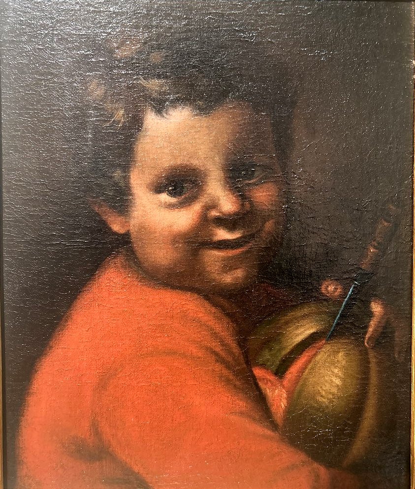 Garçon au melon. Huile sur toile, fin du XVIIe siècle - début du XVIIIe siècle, Italie du Nord.-photo-2