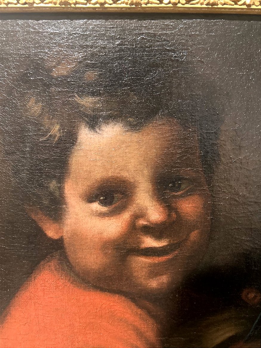 Garçon au melon. Huile sur toile, fin du XVIIe siècle - début du XVIIIe siècle, Italie du Nord.-photo-3