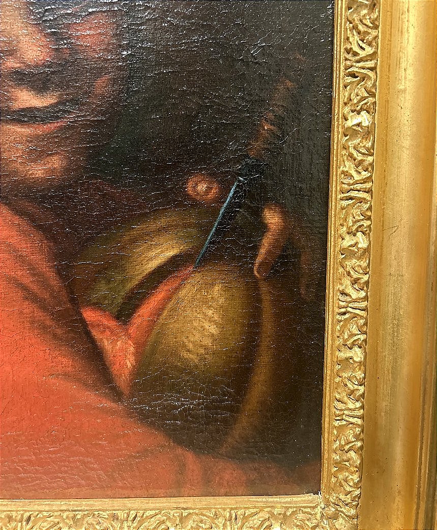 Garçon au melon. Huile sur toile, fin du XVIIe siècle - début du XVIIIe siècle, Italie du Nord.-photo-4