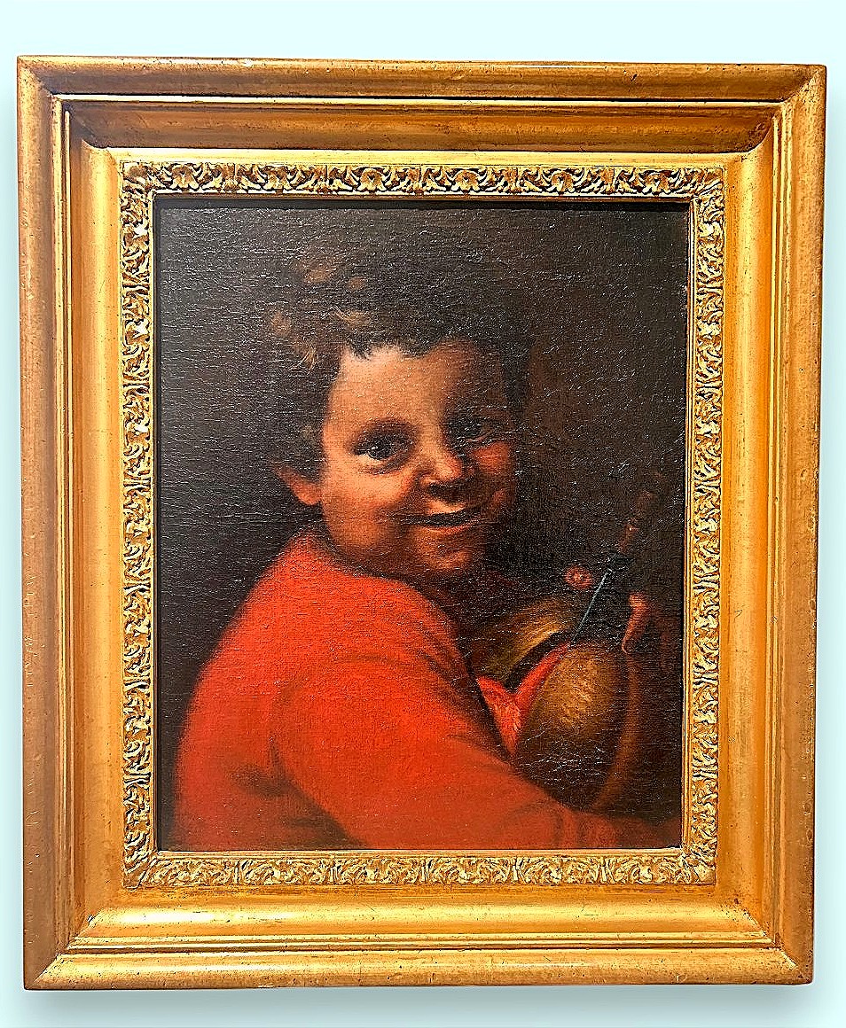Garçon au melon. Huile sur toile, fin du XVIIe siècle - début du XVIIIe siècle, Italie du Nord.