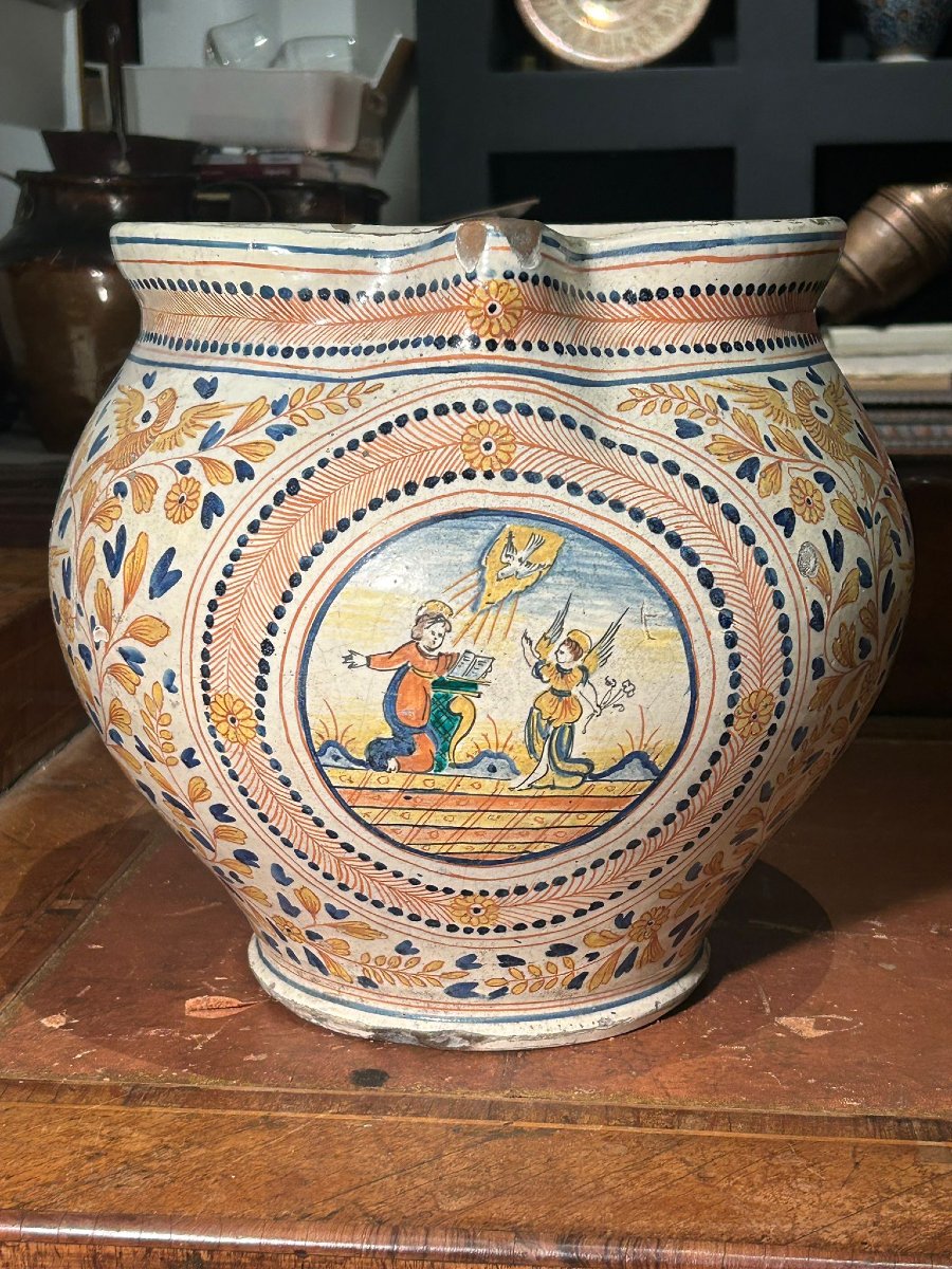 Large Deruta Apothecary Jug, Mid-17th Century-photo-7